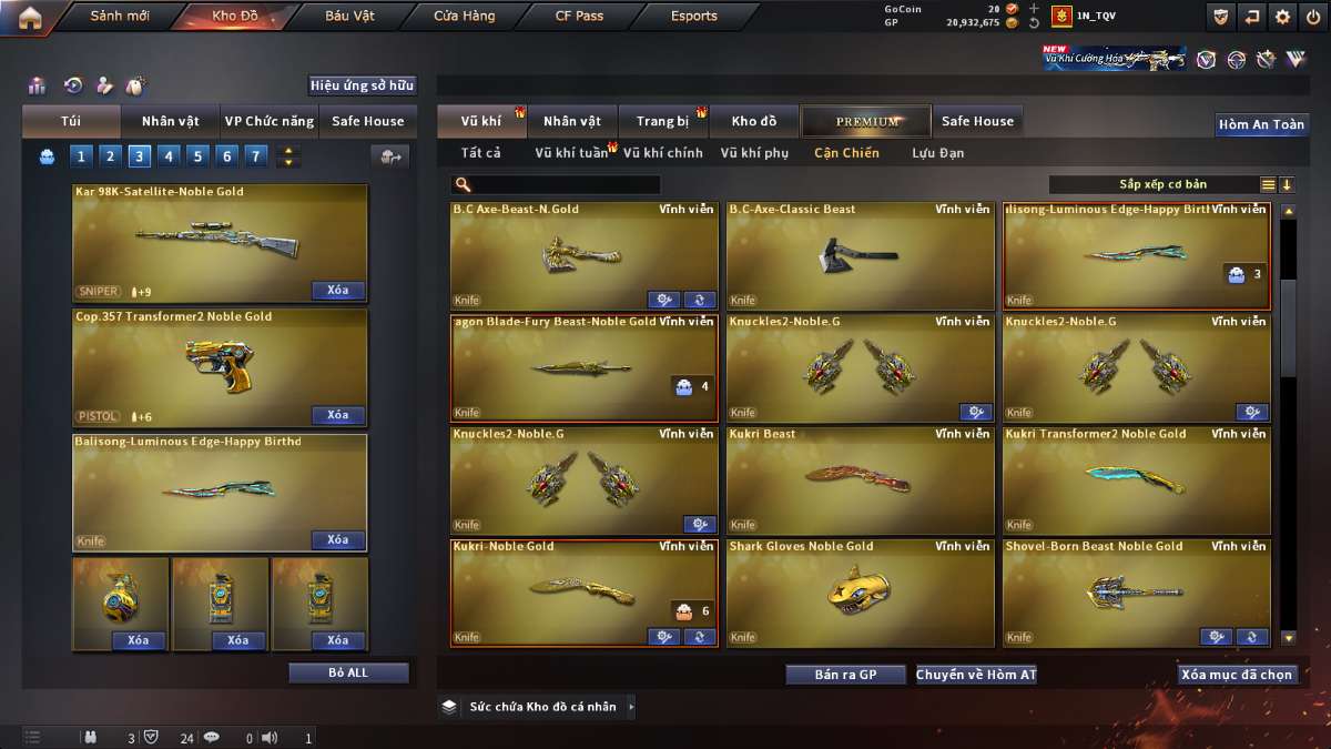 shop acc cf uy tin gia re